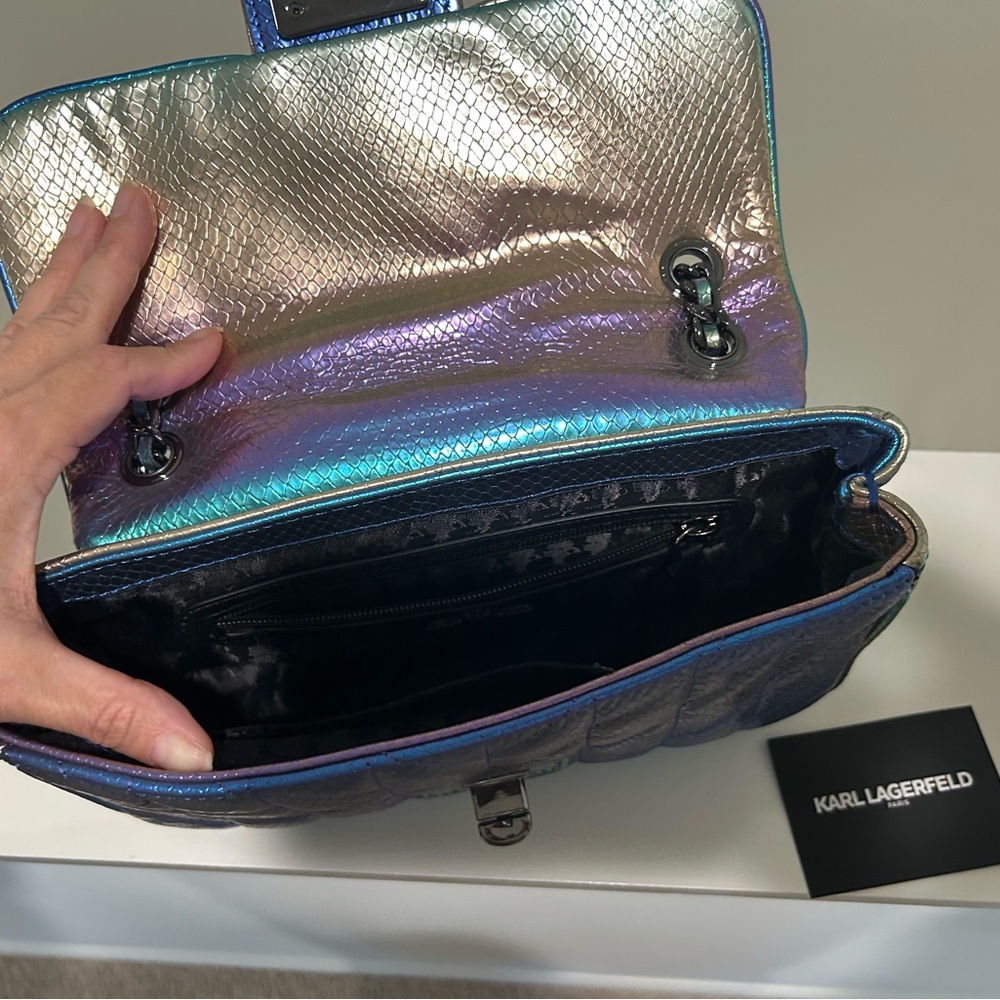 Karl Lagerfeld Paris Agyness (Mermaid Purse) Brand NEW must see gorgeous - Picture 11 of 15